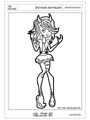 Monster High boyama sayfaları